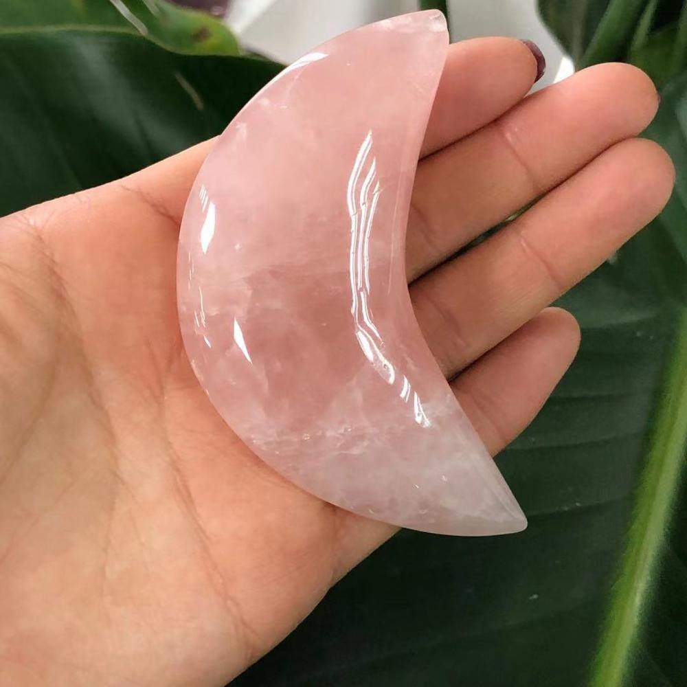Carved Crescent Moon Crystals - MystiqAmber