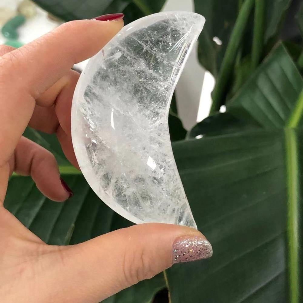 Carved Crescent Moon Crystals - MystiqAmber