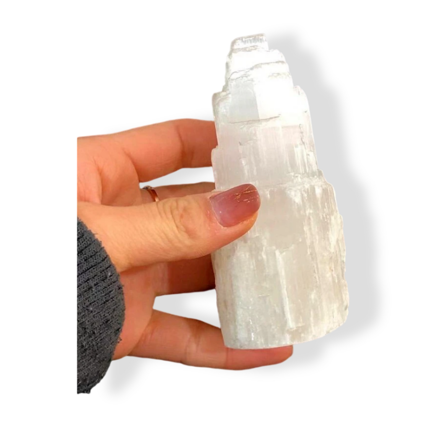 Selenite Charging Crystal / White Selenite Mountain - MystiqAmber