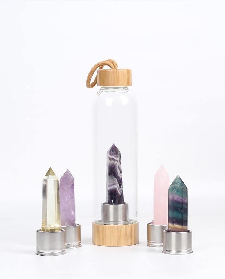 Reusable Crystal Infusion ‘Elixir’ Water Bottle - MystiqAmber