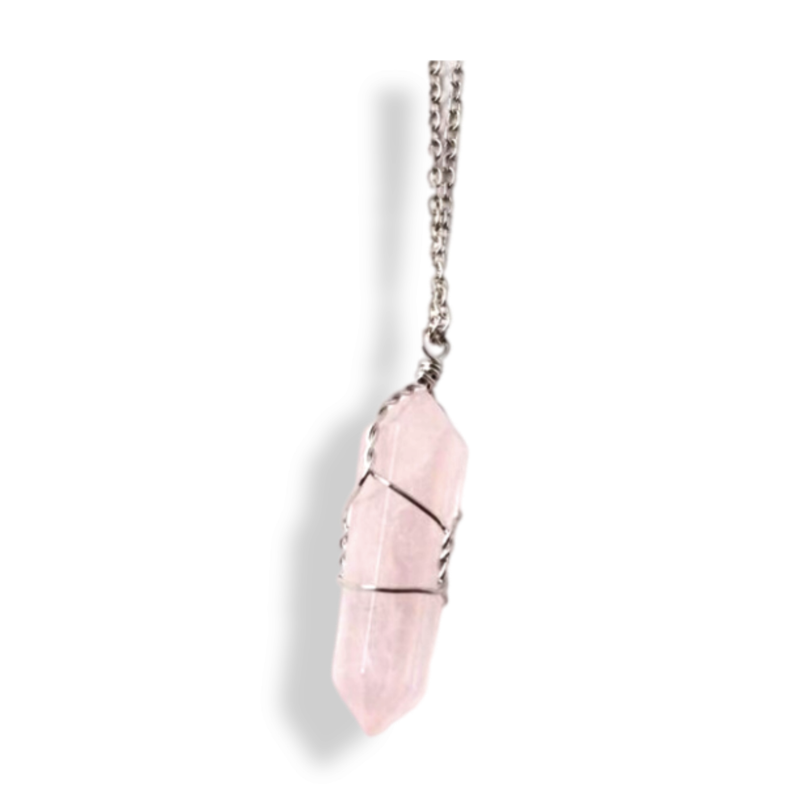 Wrapped Crystal Necklace - MystiqAmber