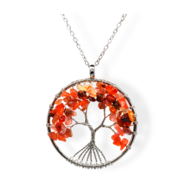 Carnelian Tree of Life Necklace - MystiqAmber