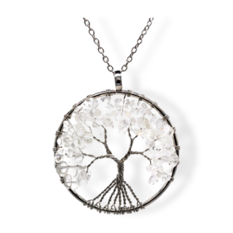 Quartz Tree of Life Necklace - MystiqAmber