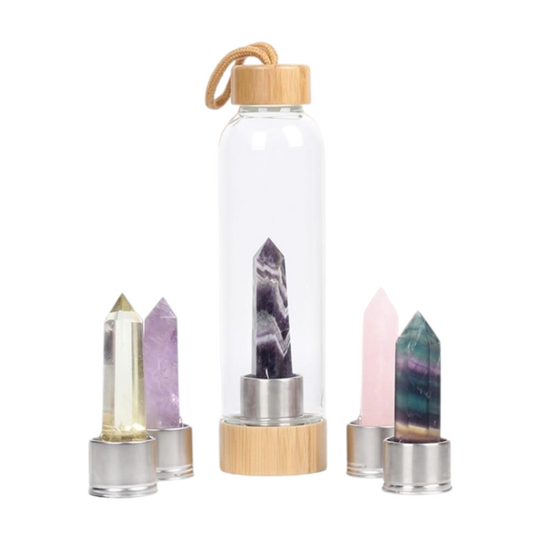Reusable Crystal Infusion ‘Elixir’ Water Bottle - MystiqAmber