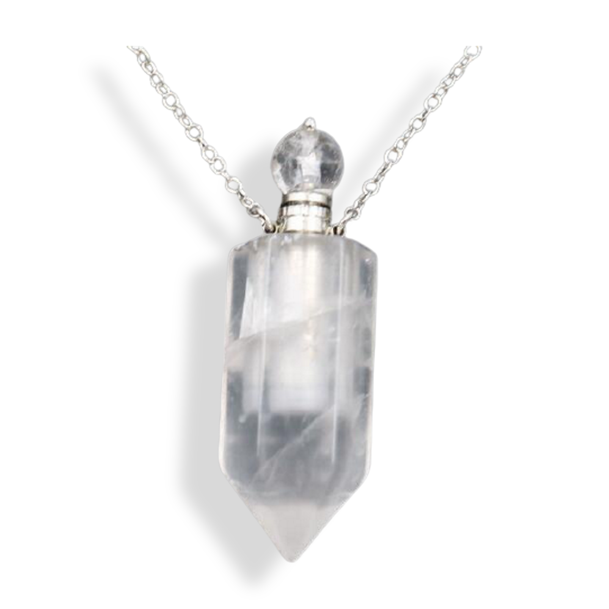 Crystal vial necklace sales